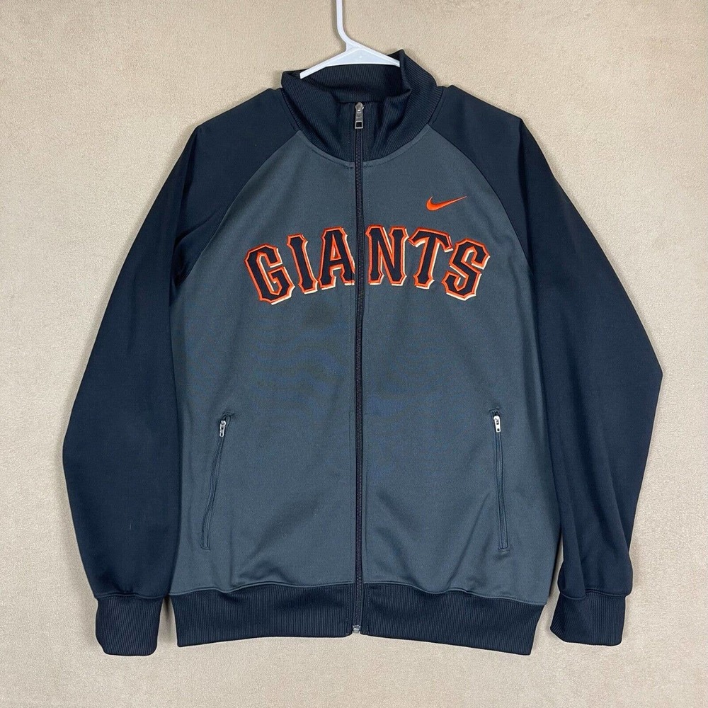 Nike San Francisco Giants Baseball Track Jacket Mens M Embroidered Logo